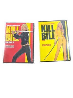 Kill Bill Volumes 1 & 2 DVD Set Films Uma Thurman Revenge Action Adventure